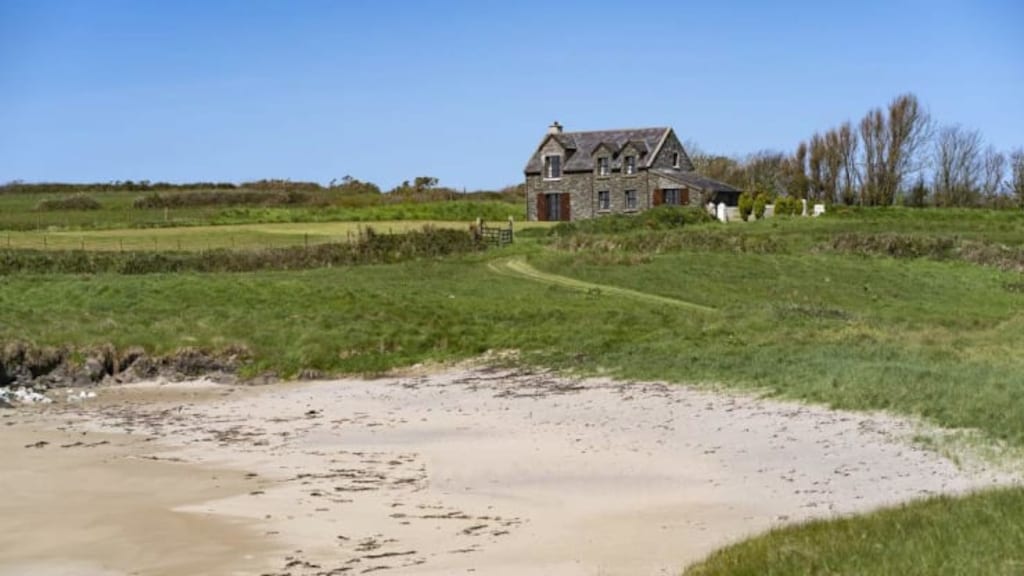 Een guest house op Horse Island.