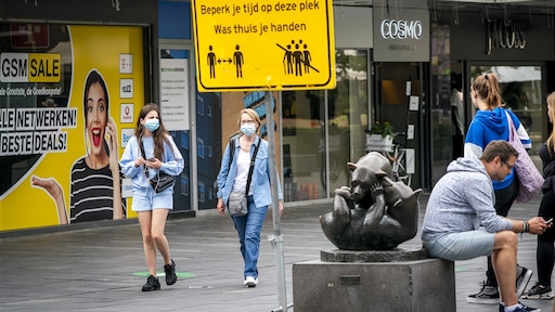 Aantal nieuwe coronabesmettingen weer flink gestegen: 1329 in afgelopen week