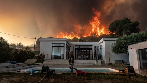 Grote bosbrand Zuid-Frankrijk, 1200 personen geëvacueerd