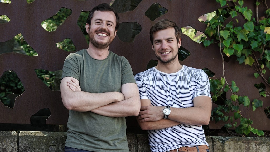 Gianluca de Leo (L) en Brend Koolhof, de ondernemers achter Bozu.