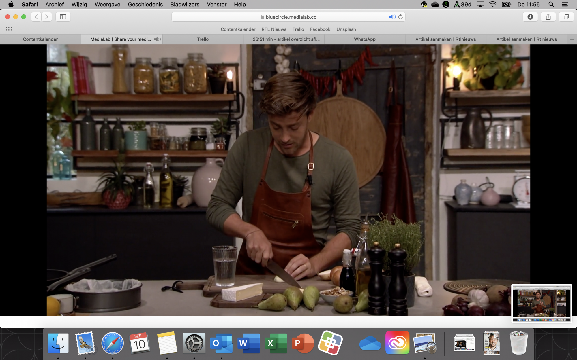 Koken met Hugo! Hartige tarte tatin met peer