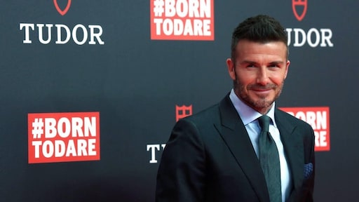 David Beckham heeft flinke snee in neus na kietelen dochter