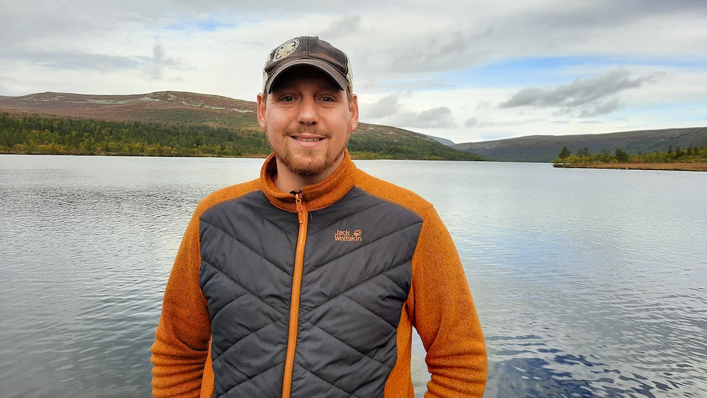 Dennis Daselaar in nationaal park Fulufjället.
