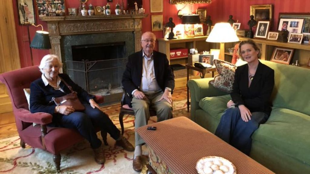 Albert en Delphine voor het eerst samen bij jaarlijkse herdenking