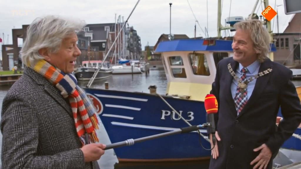 'Burgemeester' Matthijs van Nieuwkerk in Sinterklaasjournaal