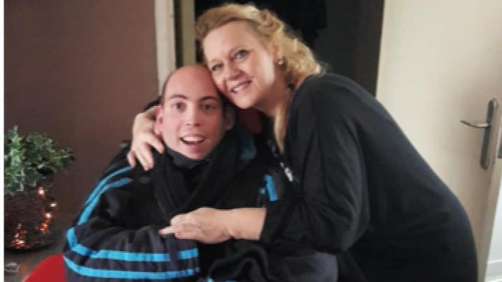 Wesley, samen met zijn moeder Lotte