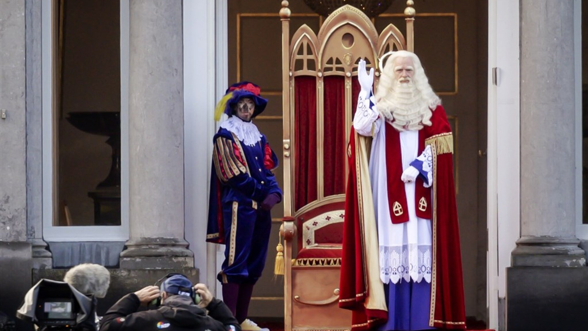 Sinterklaas is aangekomen op Dieuwertje Blokkade