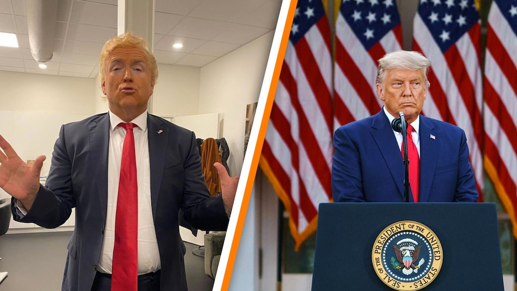 Oranje Gordon doet hilarische imitatie van Donald Trump