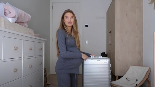 Hoogzwangere Romee Strijd in de startblokken voor bevalling