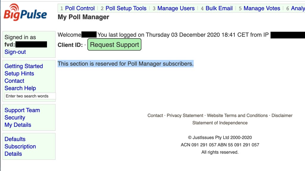 Zo ziet de achterkant van het stemsysteem eruit.