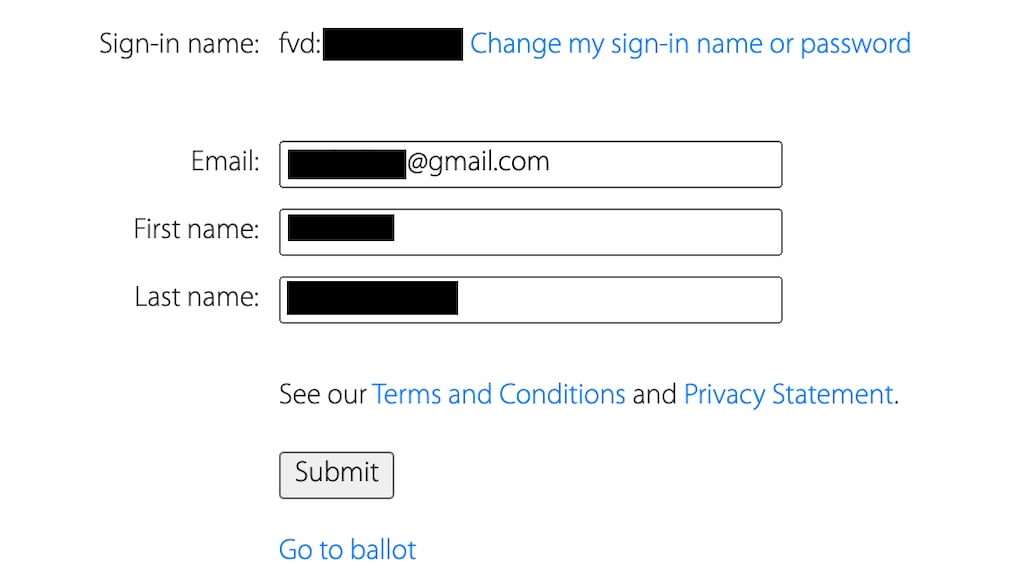 Hier zie je de privégegevens die worden opgeslagen en verwerkt.