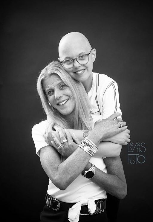 Melissa en haar moeder.