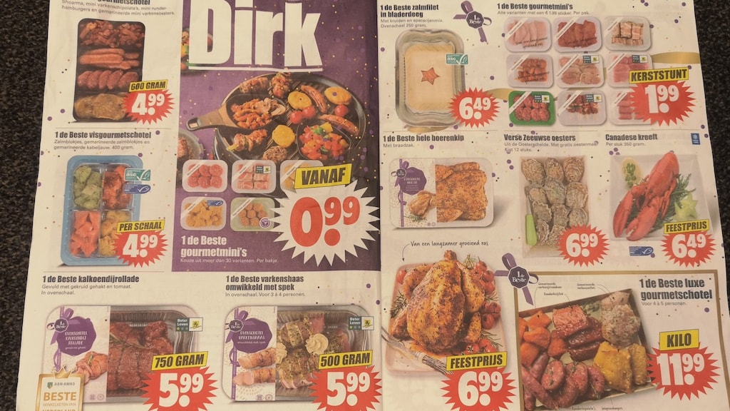 Kerstreclames supermarkten bomvol vlees: 'Het wordt alleen maar meer'