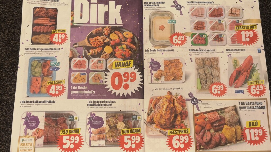 De reclame van Dirk van den Broek.