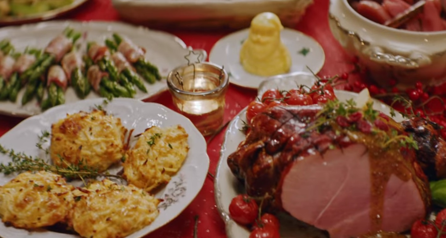 De kersttafel van de Lidl.