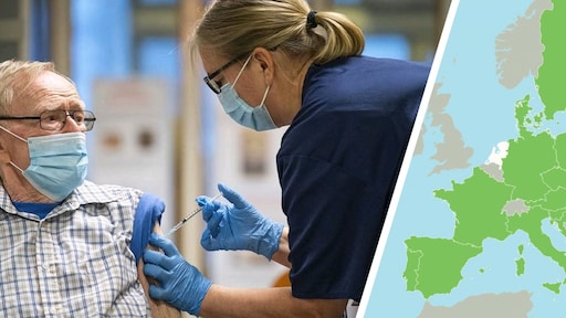 Vaccineren in de EU: (bijna) alleen Nederland prikt nog niet