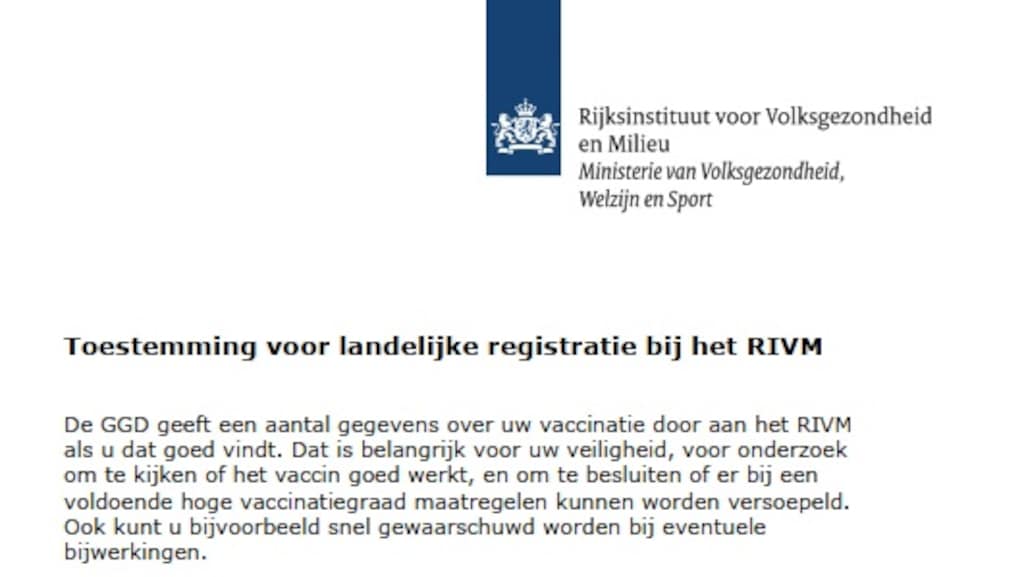 Een stukje uit de brief die Marjoleijn ontving.