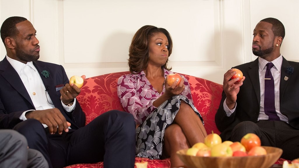 Bij de Obama's stond er altijd een schaal met appels klaar.