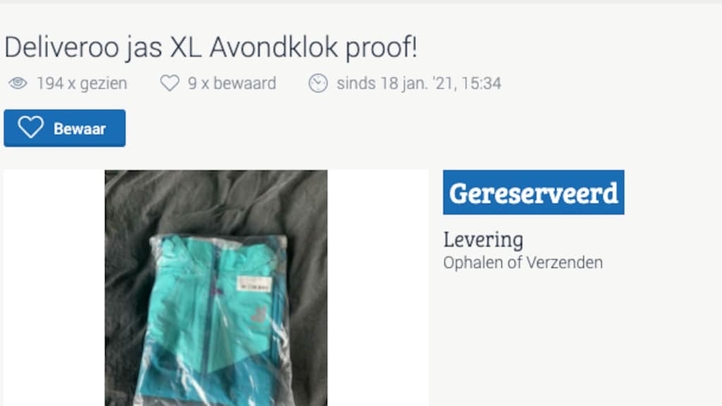 De advertentie van Madou