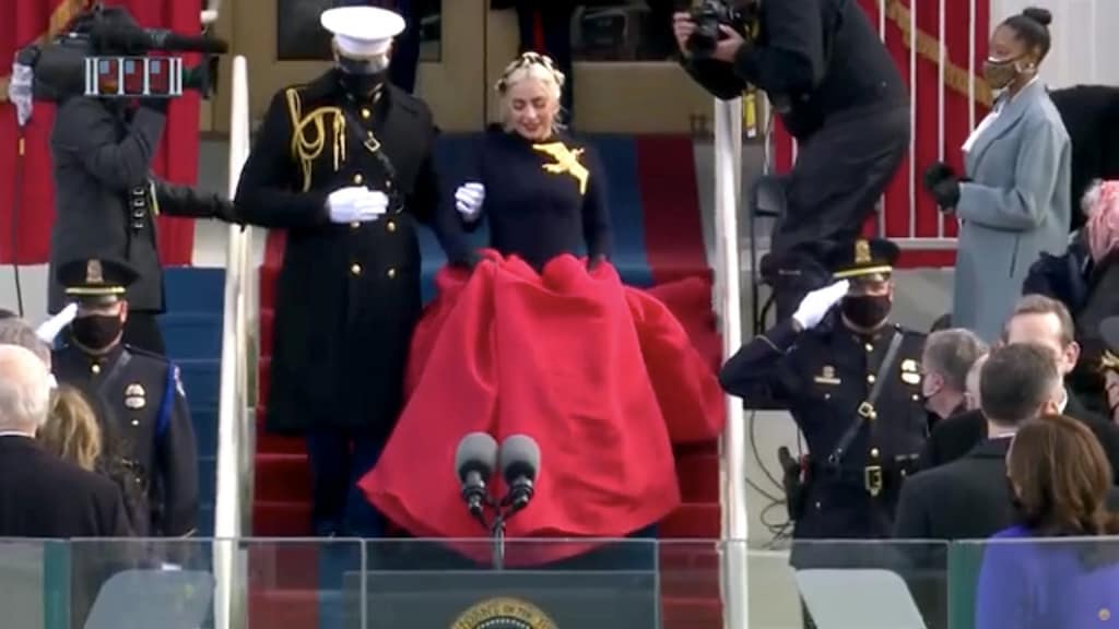 Lovende reacties na inauguratie-optreden Lady Gaga