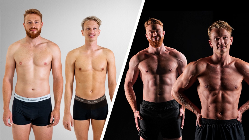 Mart en Martyn 'bulken' in drie maanden van de spiermassa: 'Je gaat tot het gaatje'