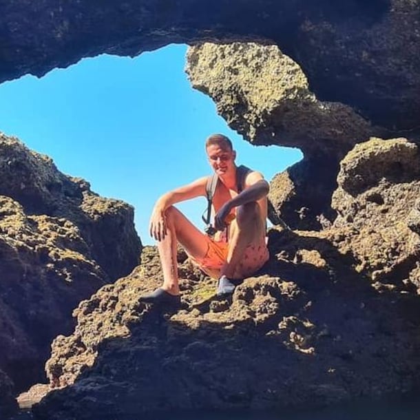 De 19-jarige Lars, foto van voor de coronatijd