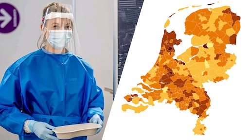 Meer positieve testen in 203 gemeenten, bekijk de cijfers in jouw gemeente