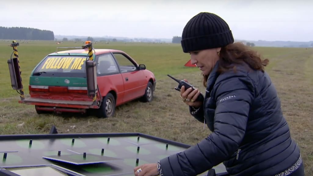 Renée bij de puzzel