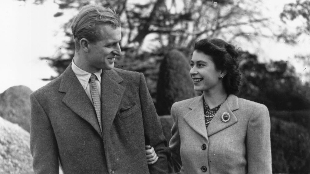 Huwelijksreis queen Elizabeth en prins Philip