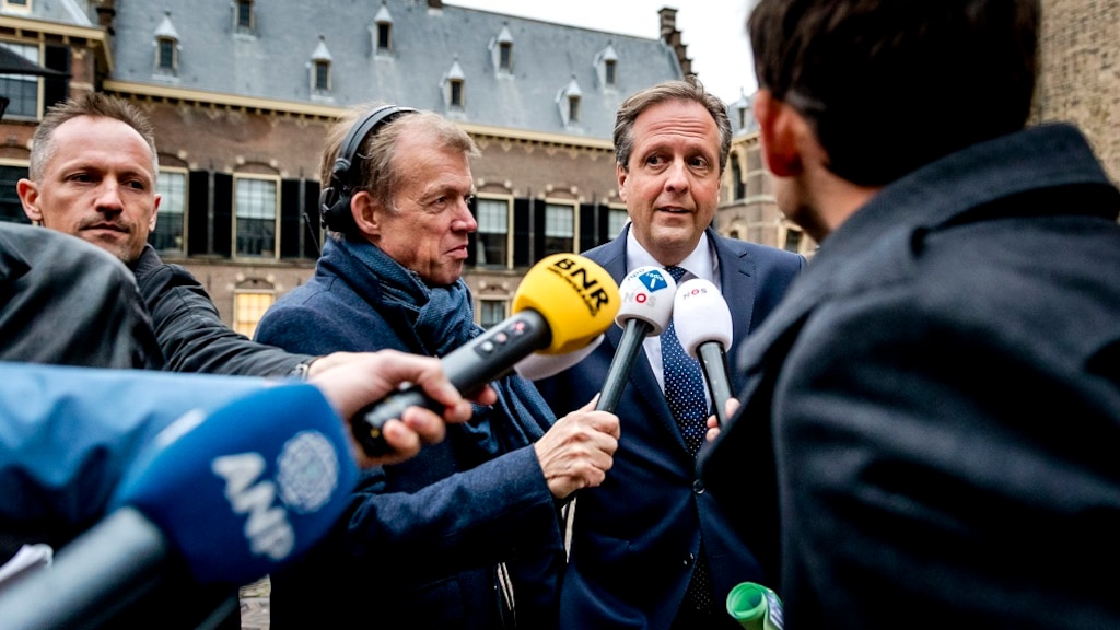 Alexander Pechtold tijdens de formatie vier jaar geleden.