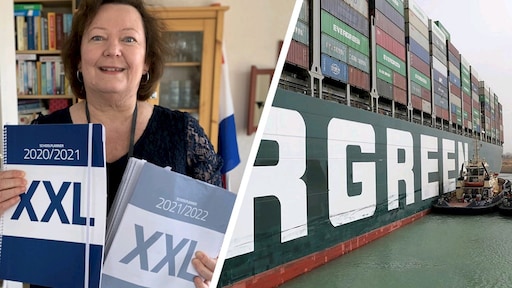 Blokkade Suezkanaal: 'Mijn 3250 schoolagenda's liggen op dat schip'