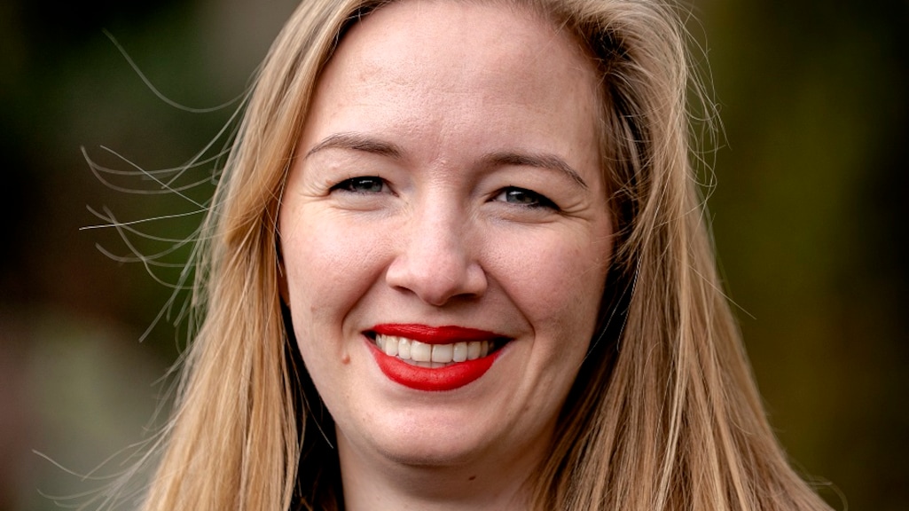 Nicki Pouw-Verweij tijdens de campagne van JA21