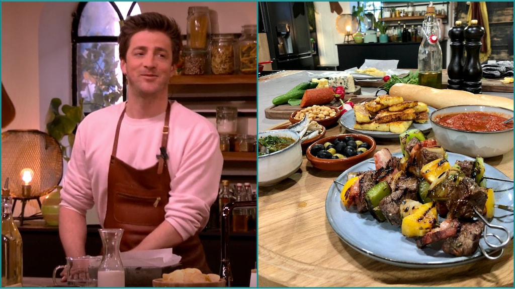 Argentijnse borrelplank met vleesspiesen en polentafrieten