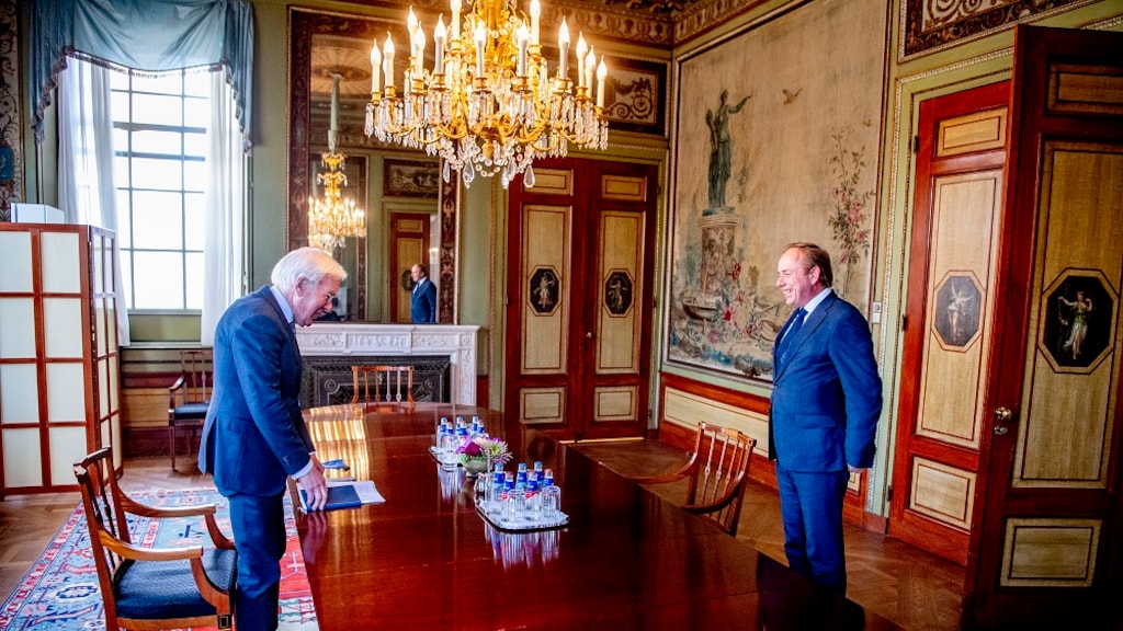 Kees van der Staaij kwam ook op bezoek bij de informateur.