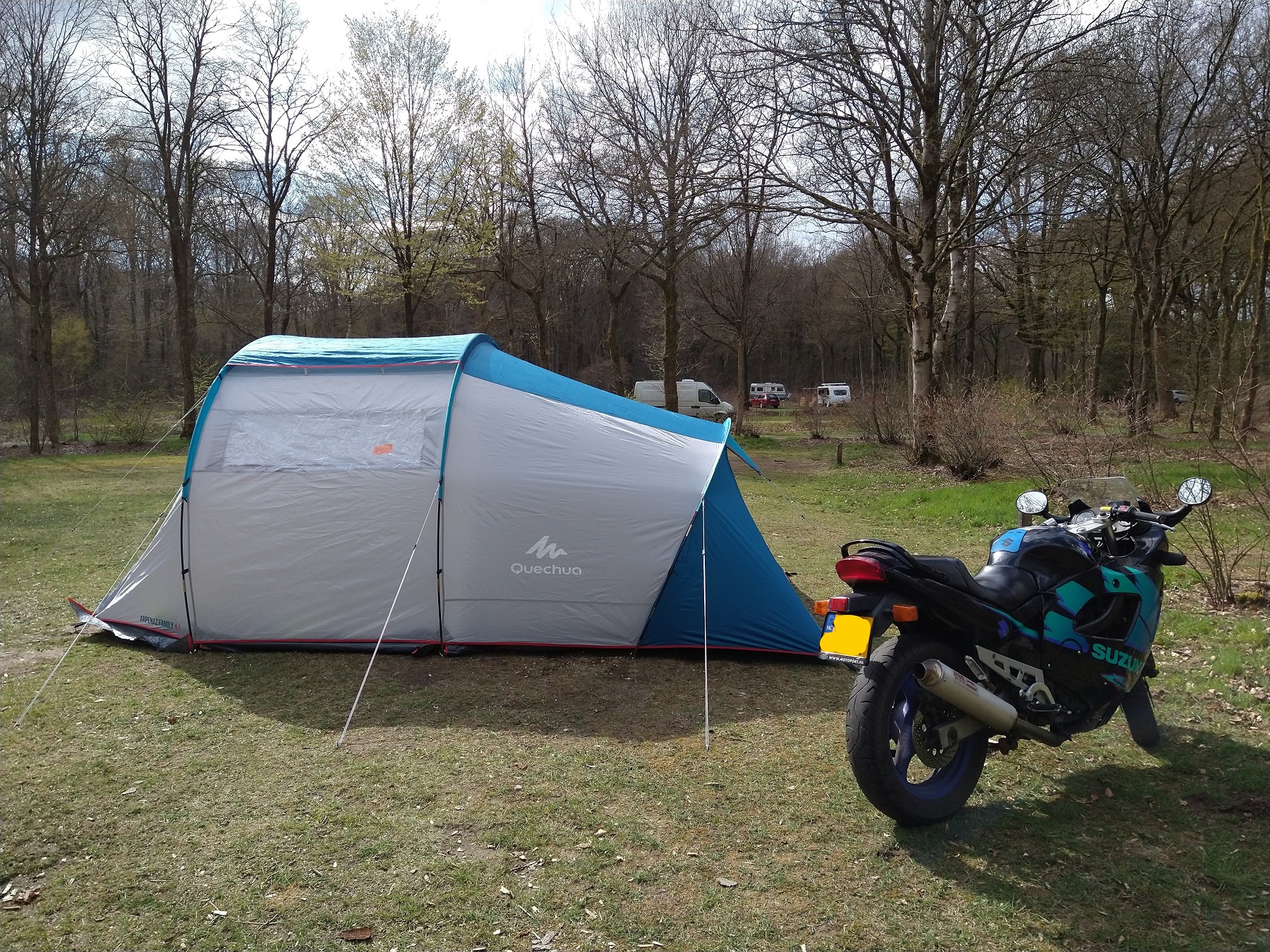 Om te ontspannen, rijdt Saskia graag motor. 