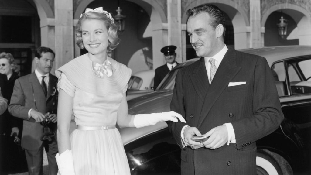 Grace Kelly en haar echtgenoot prins Reinier III