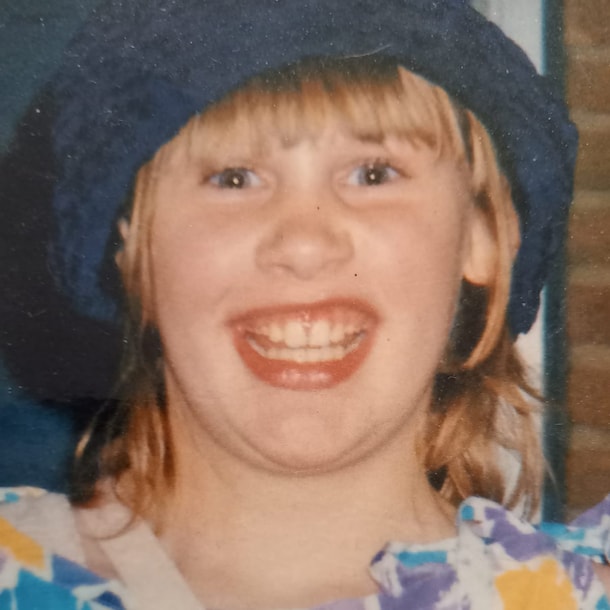 Nicole, in haar jongere jaren