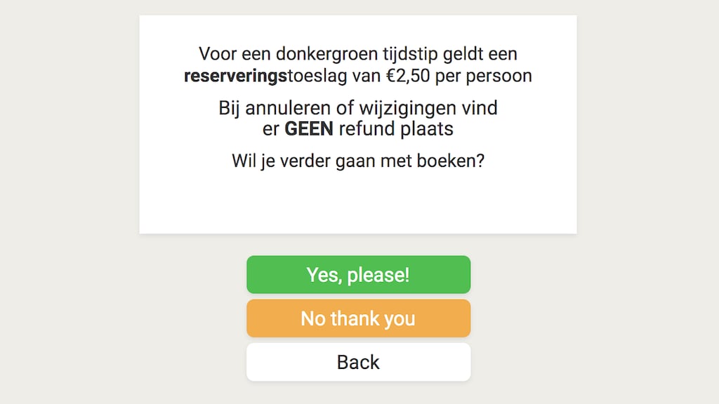 Bij sommige strandtenten in Zandvoort moet je reserveringskosten betalen.