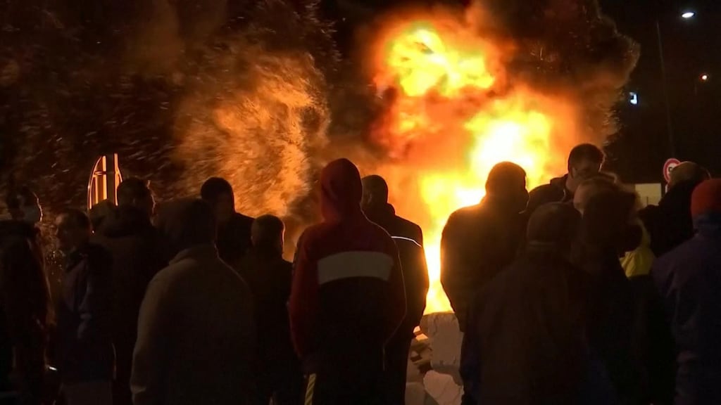Franse vissers vormen blokkade voor transporten uit VK