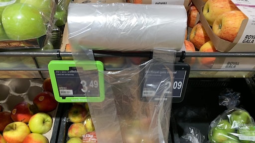 Plastic zakjes voor groenten en fruit in de ban: 'Slecht recyclebaar'