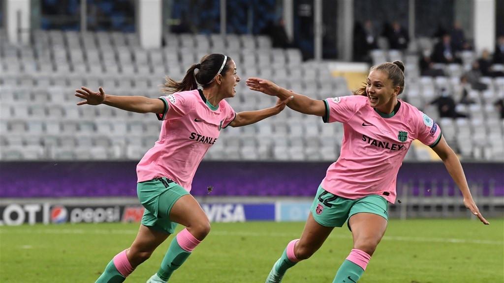 Lieke Martens wint met Barcelona de Champions League