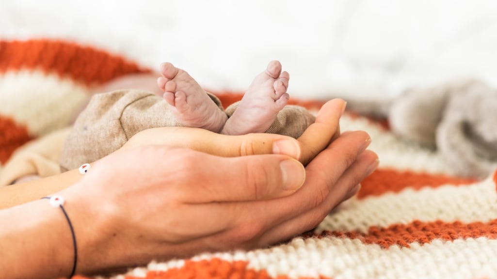 Bienvenida, haar man en baby Luke.