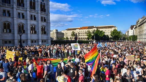 Duizenden de straat op in Hongarije vanwege anti-homowet
