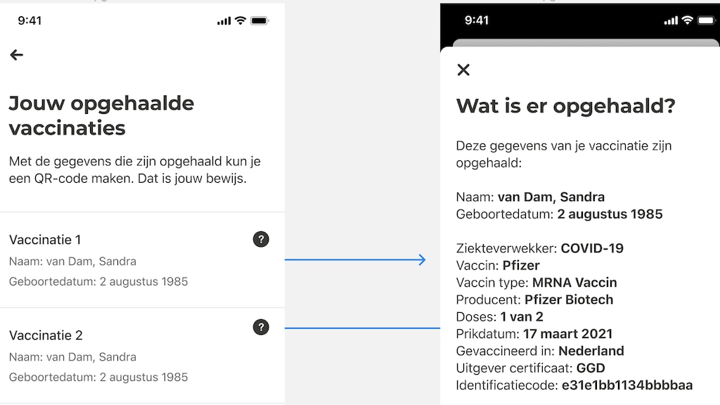Je gegevens worden automatisch opgehaald.