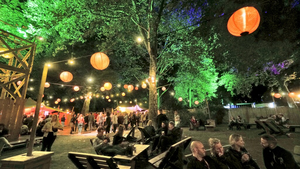 Het Valkhofpark in Nijmegen.