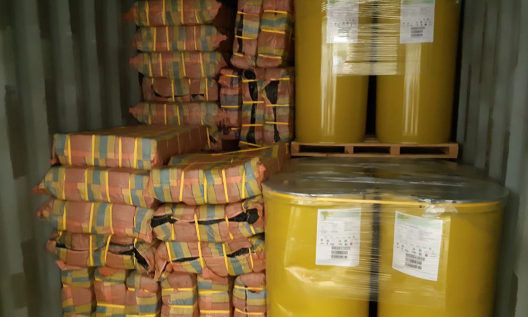 De cocaïne zat verstopt in vaten bananenpuree