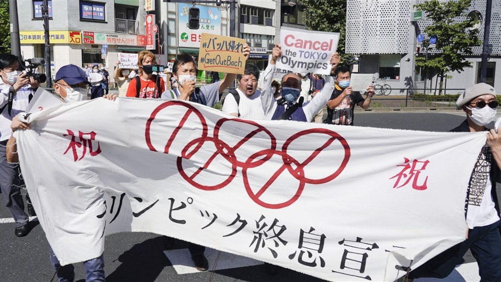 Protest van zaterdag in Tokio