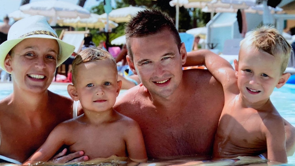 Familie Hoevenaren op een eerdere vakantie.