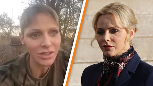 Prinses Charlène van Monaco bijna onherkenbaar in videogesprek
