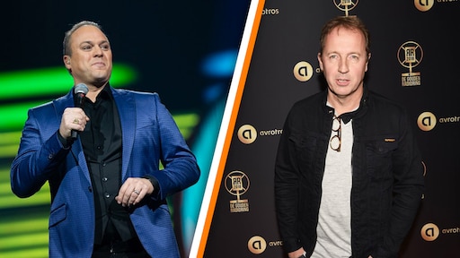 Frans Bauer en Edwin Evers in kappersstoel van Özcan Akyol